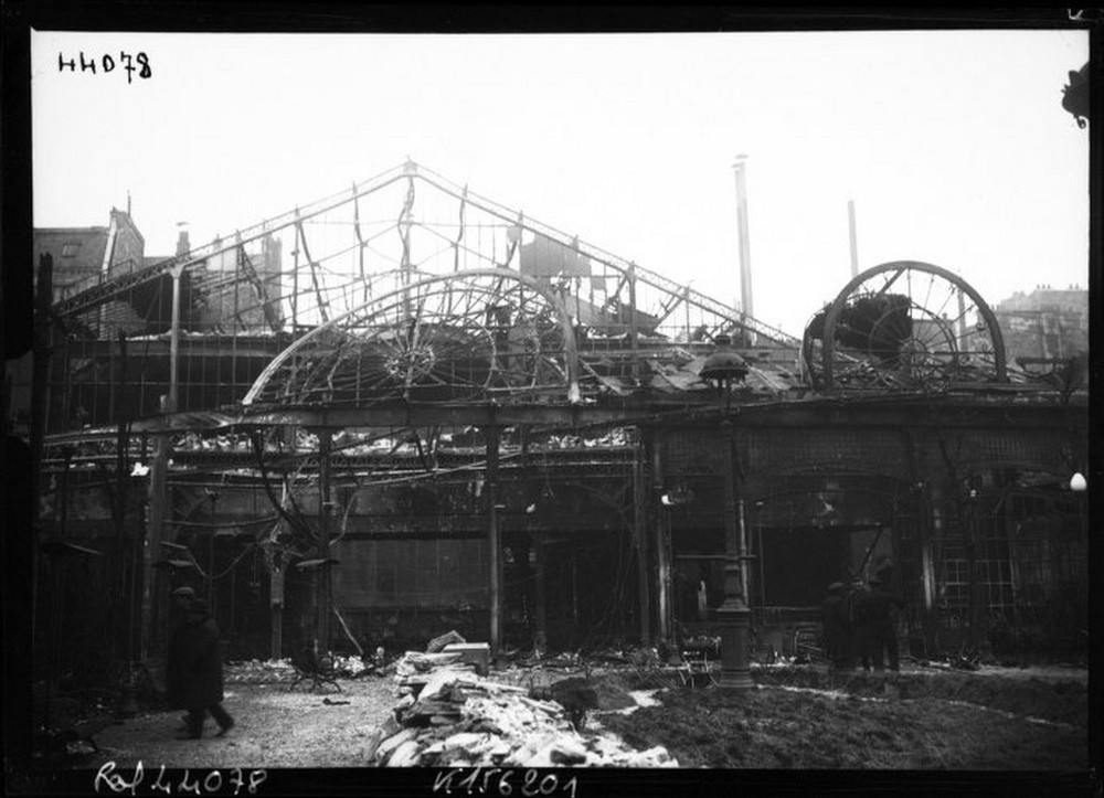 Мулен Руж после пожара в 1915 году