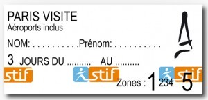 Билет Paris Visite